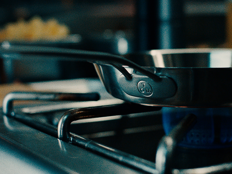 M&S x Tom Kerridge stainless steel frying pan