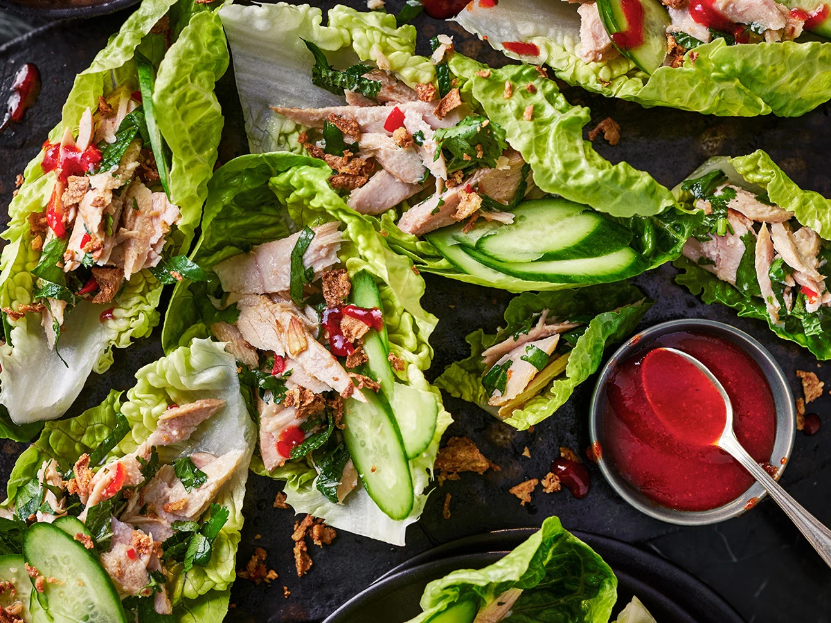 Tuna lettuce cups