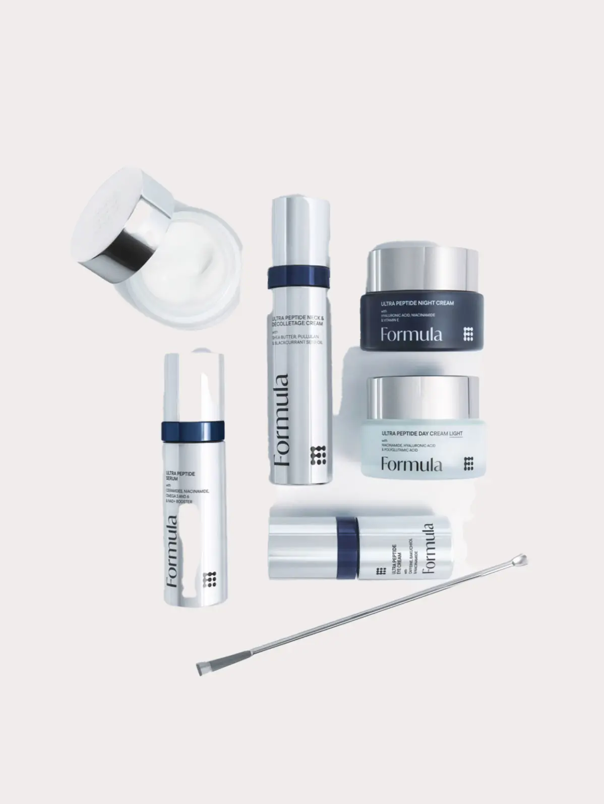 Skincare products from Formula