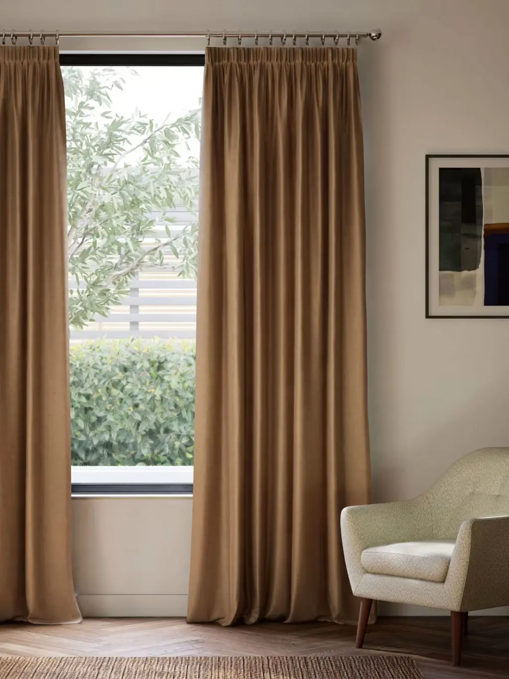 Velvet curtains