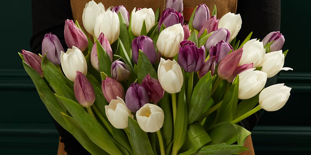 An Abundance of Pastel Tulips Bouquet