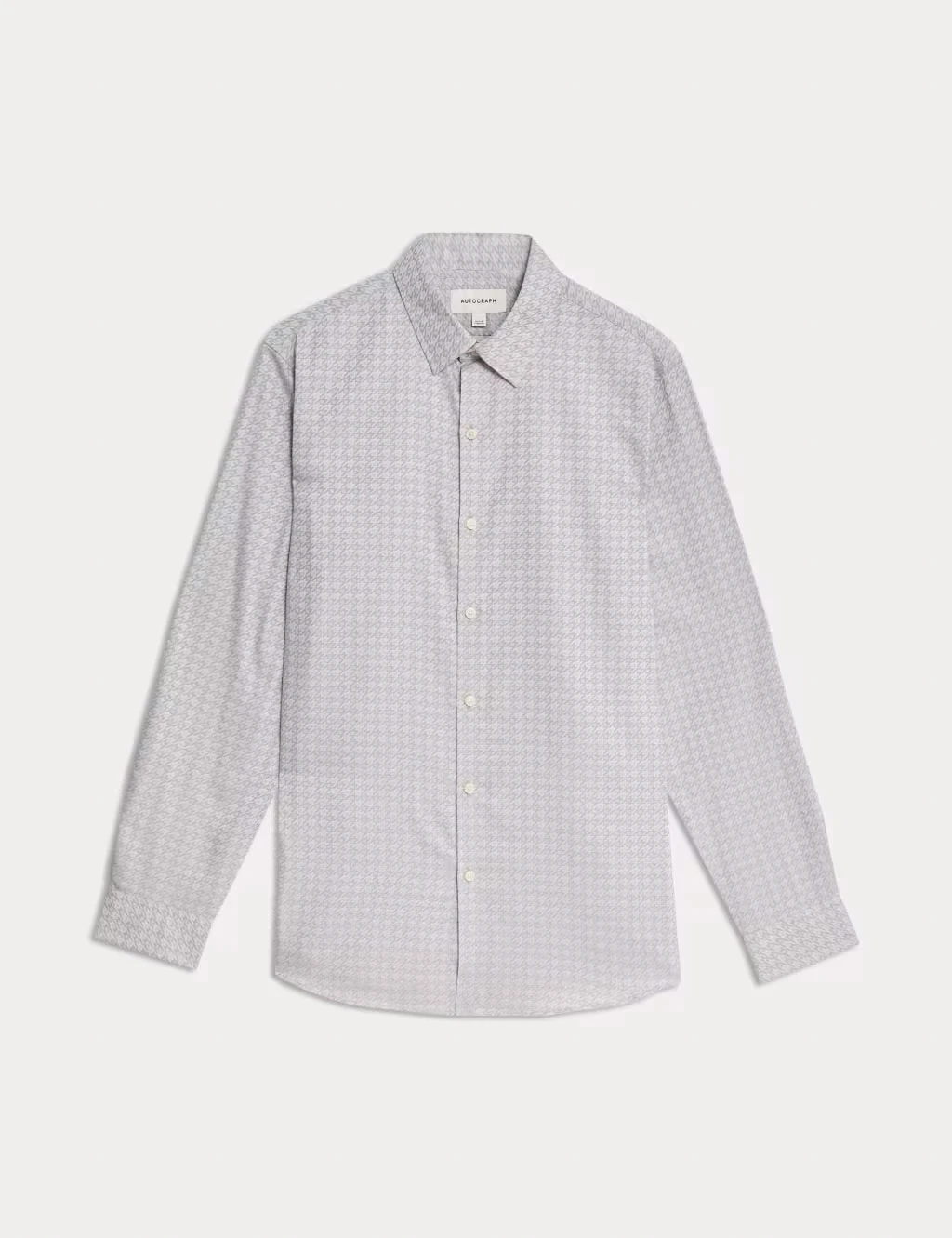 Autograph grey jacquard shirt