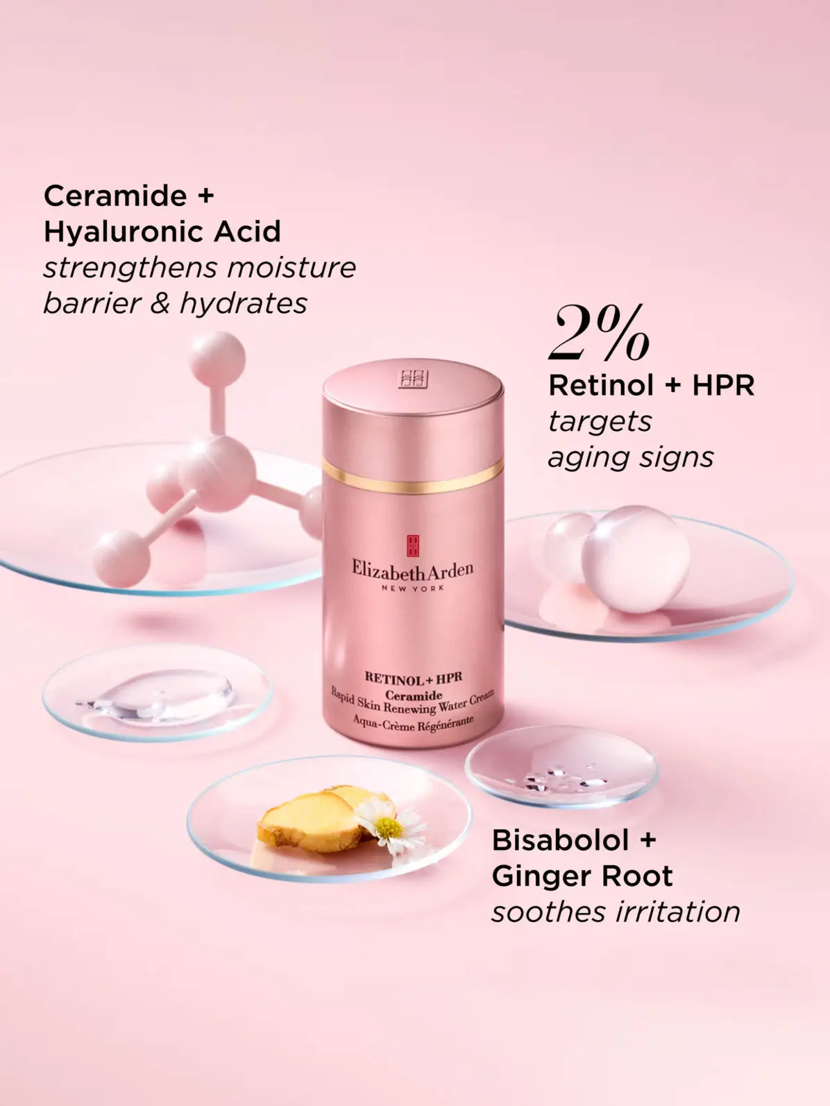 Elizabeth Arden retinol skin-renewing water cream
