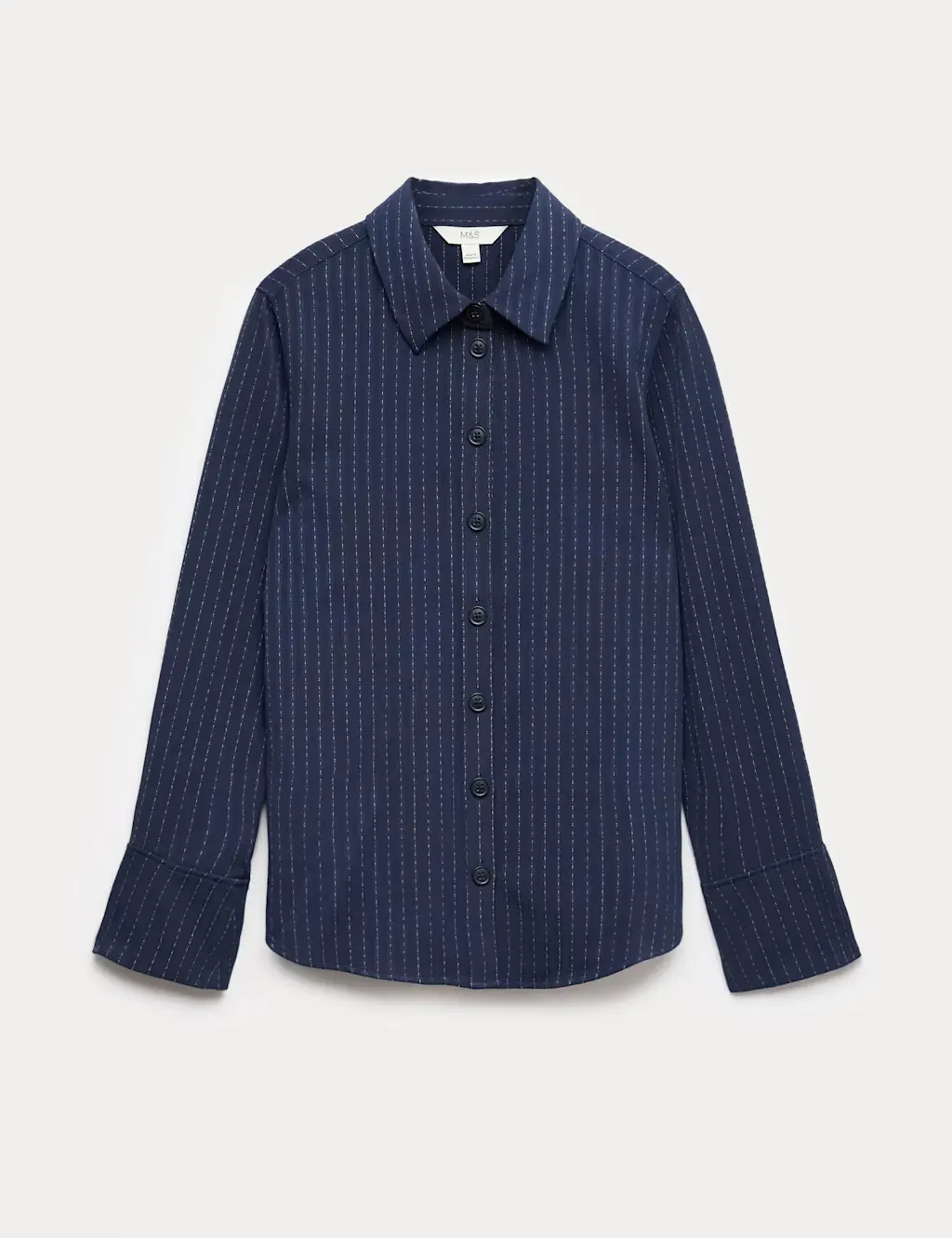 Navy pinstripe shirt