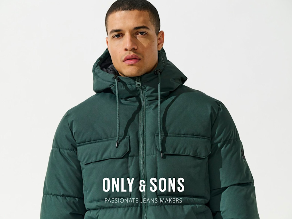 Men wearing winter jacket from Only & Sons