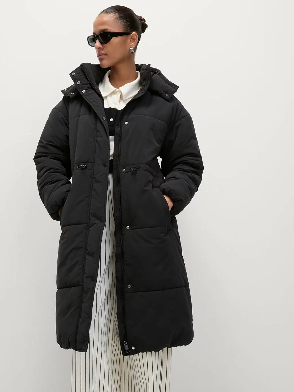 Black puffer jacket