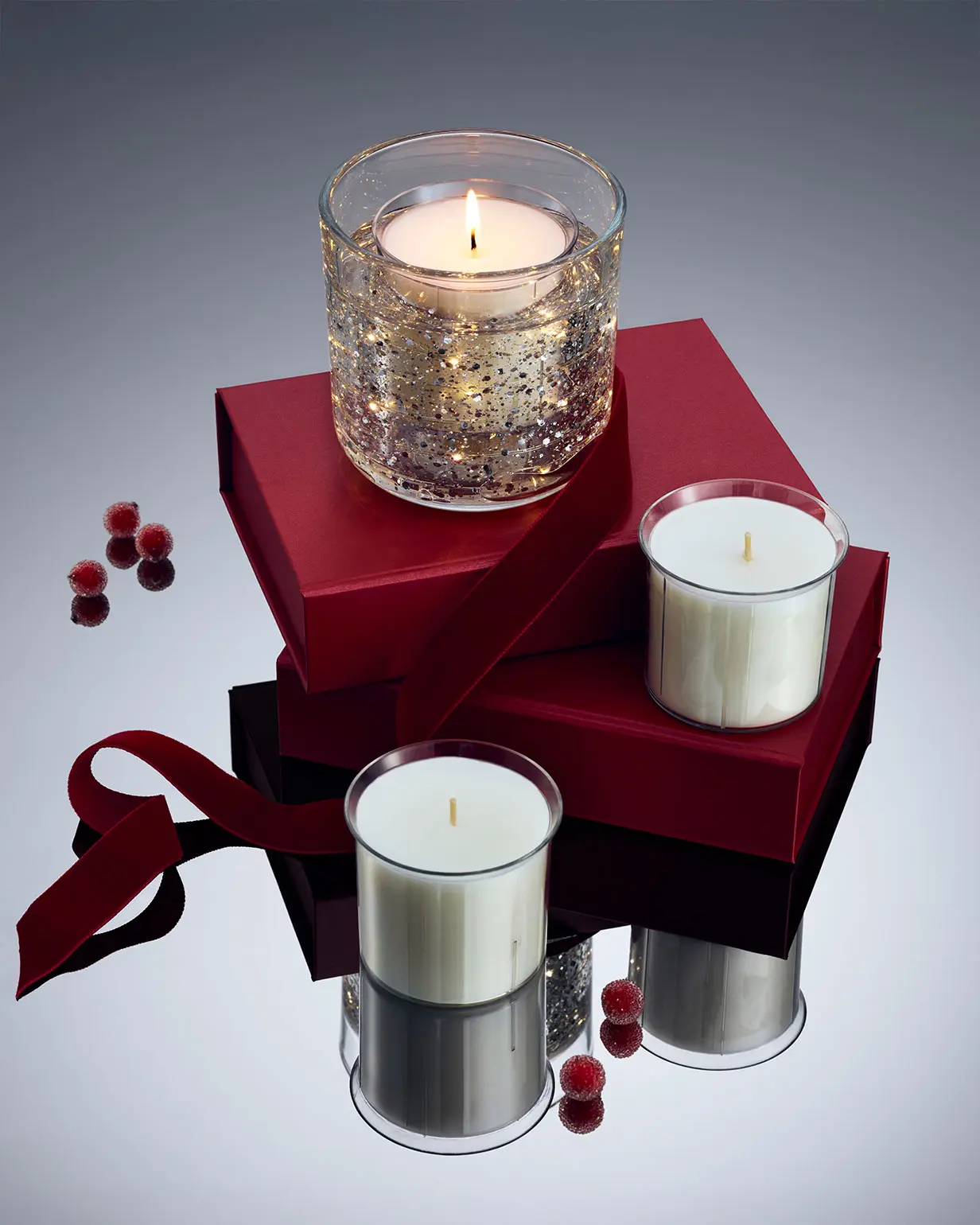 Assorted Christmas candle gifts