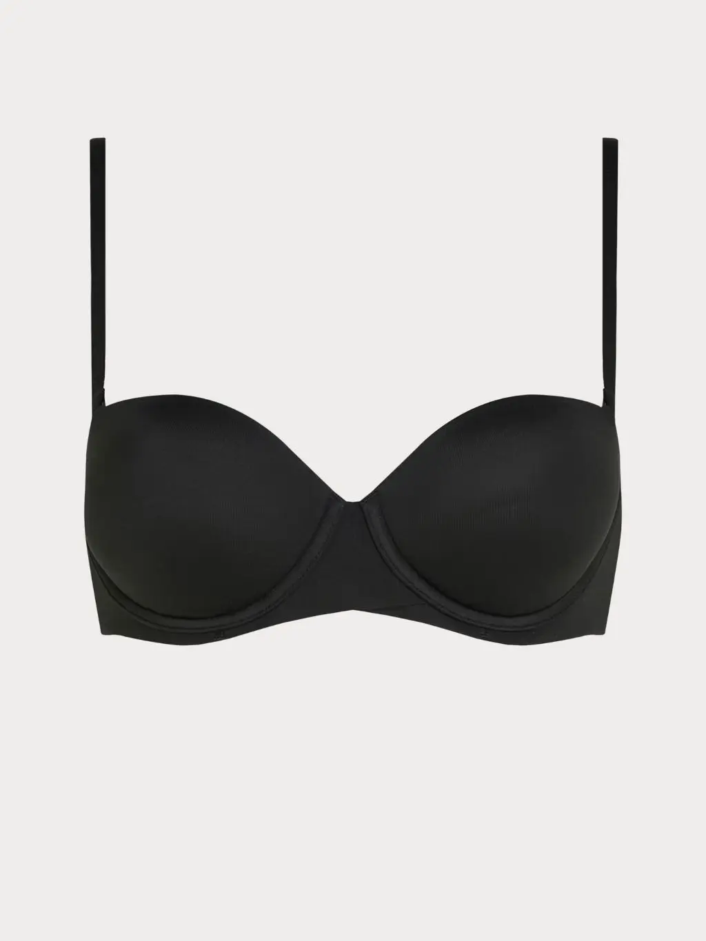 A cutout of a Calvin Klein strapless bra