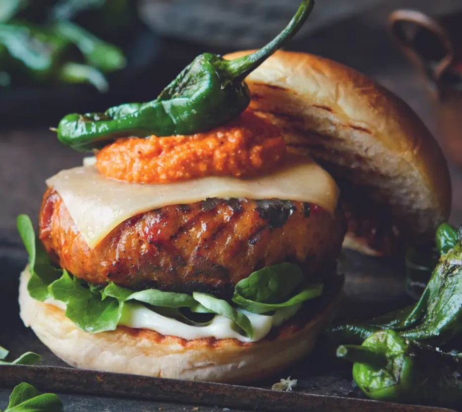 Loaded chorizo burgers