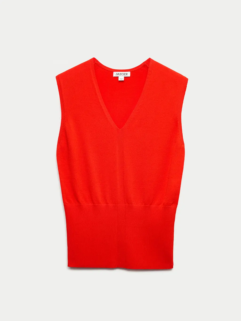 Tangerine knitted vest