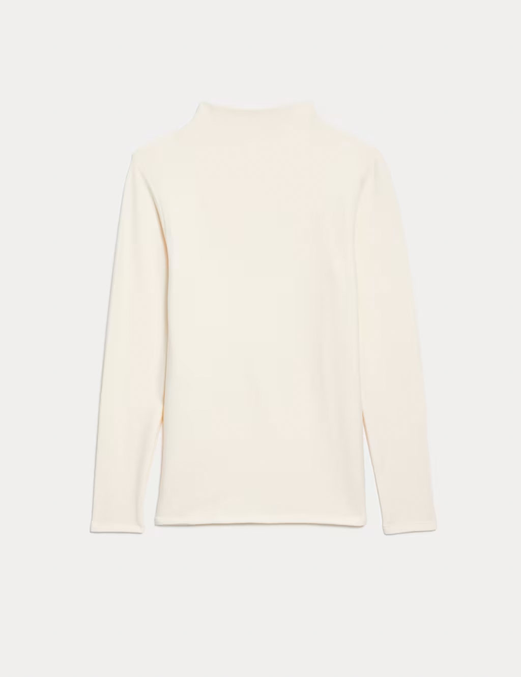 Women's cream mock-neck Heatgen fleece top