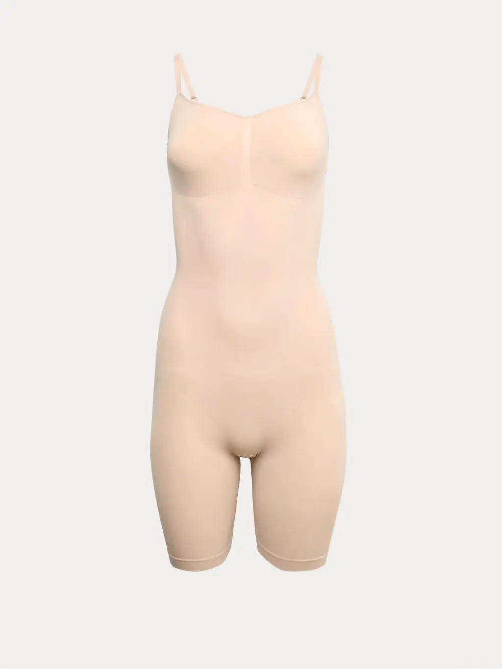 A cutout of a full body shapewear suit