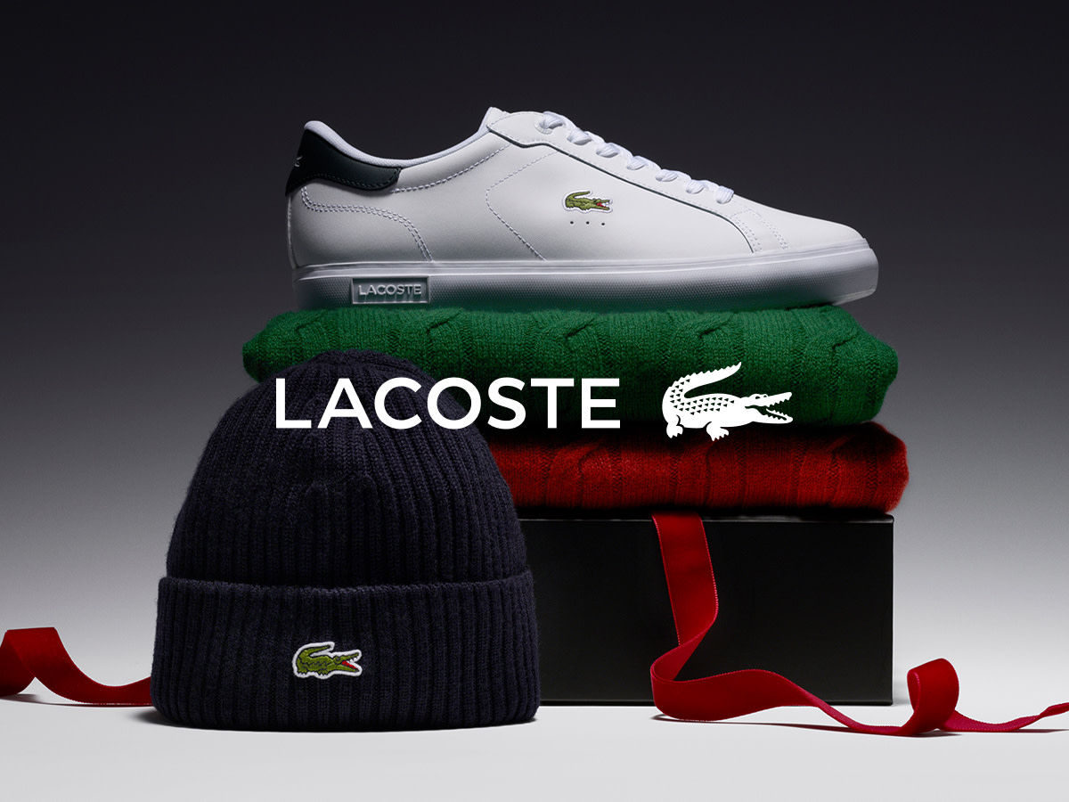 Assorted Lacoste menswear clothing items