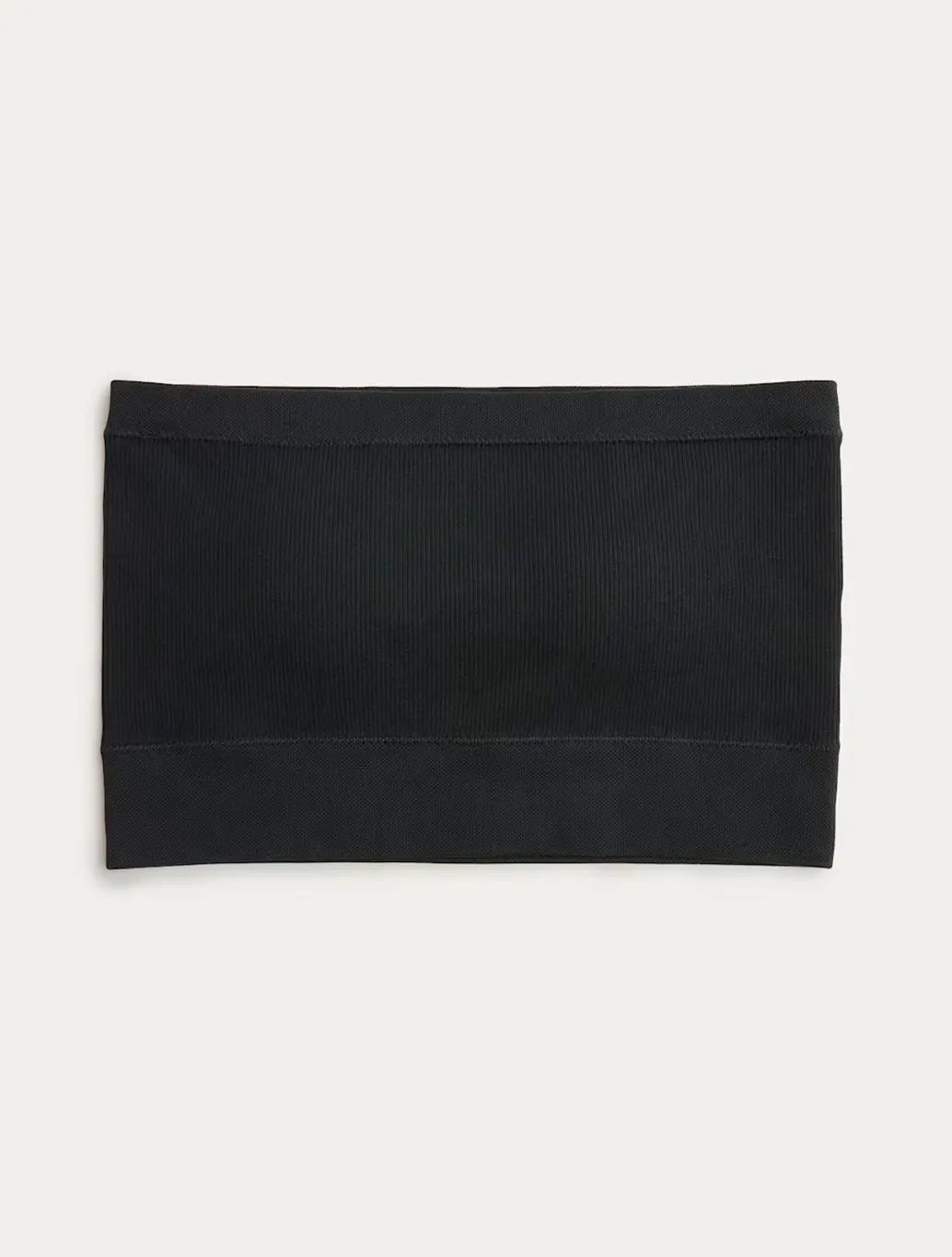 Black non-wired bandeau bra