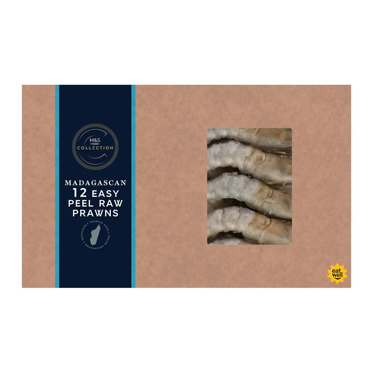 Collection 12 Madagascan Easy Peel Raw Prawns