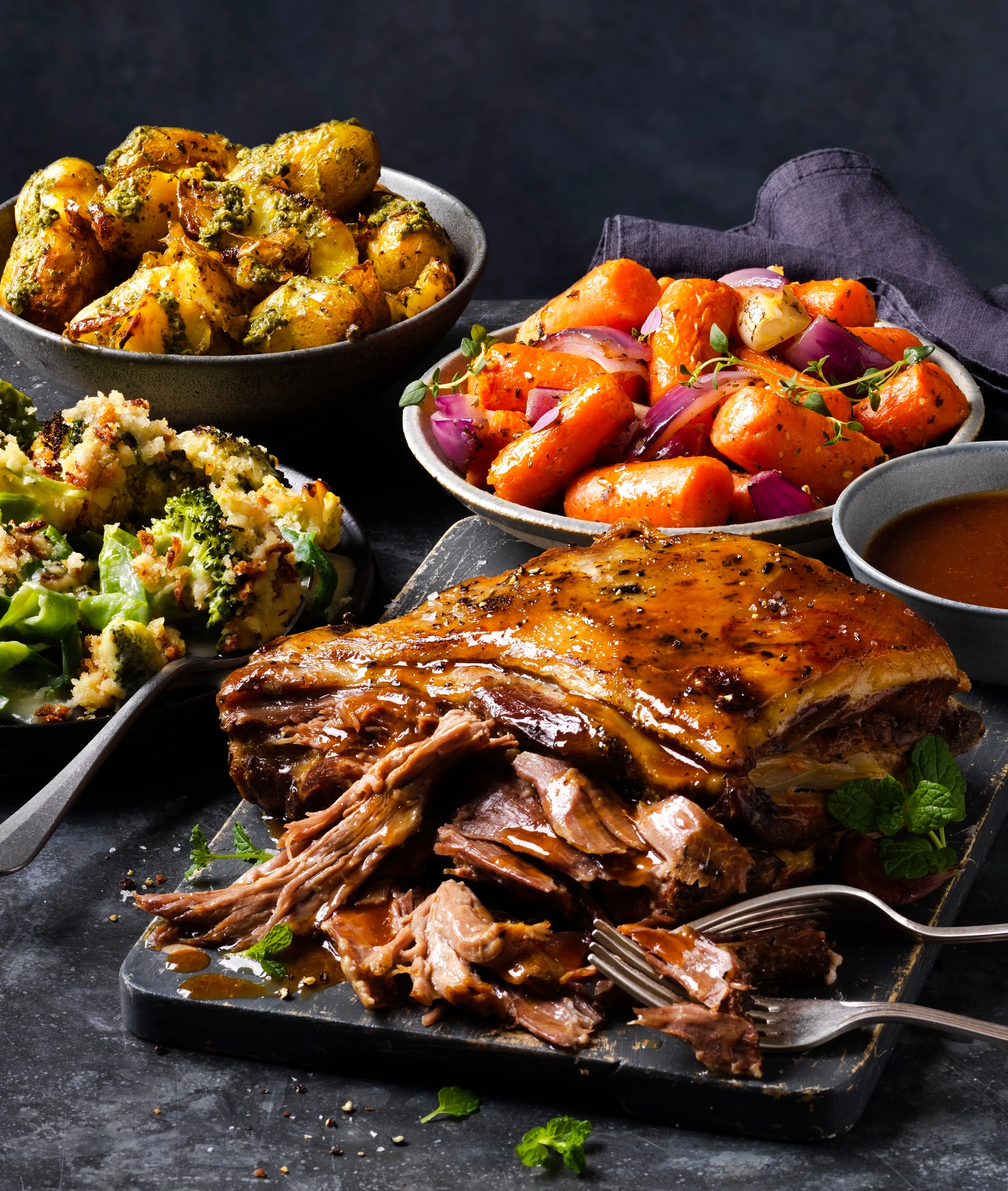 A selection of Easter food