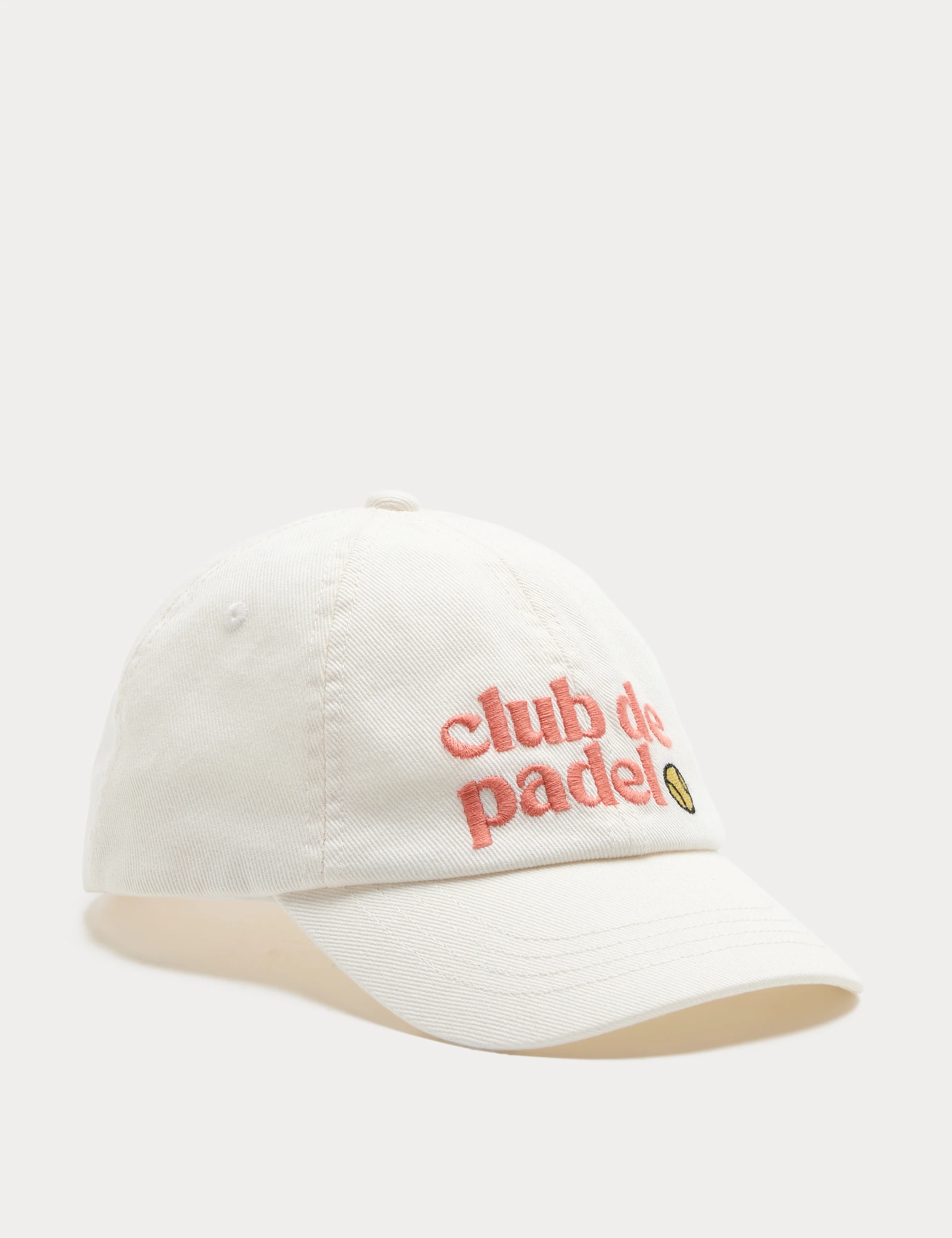 White padel cap