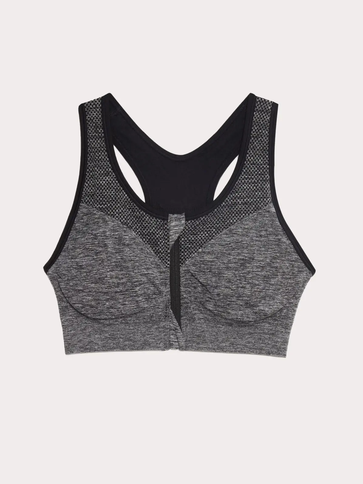 Black and grey sports bra 