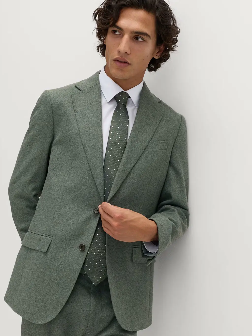 Man in green suit