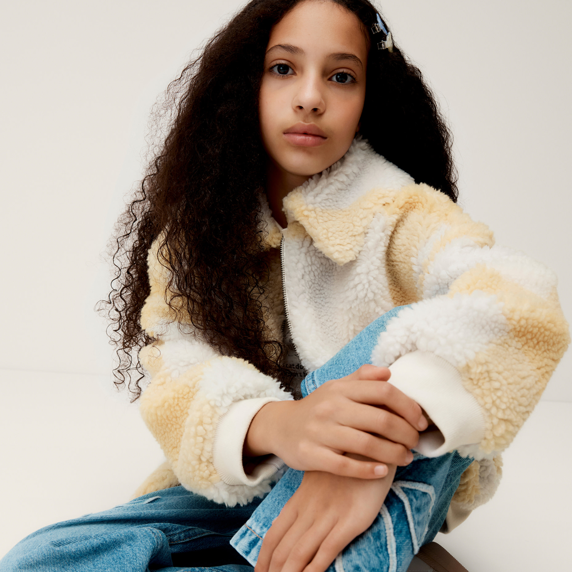 Girl in yellow jacket