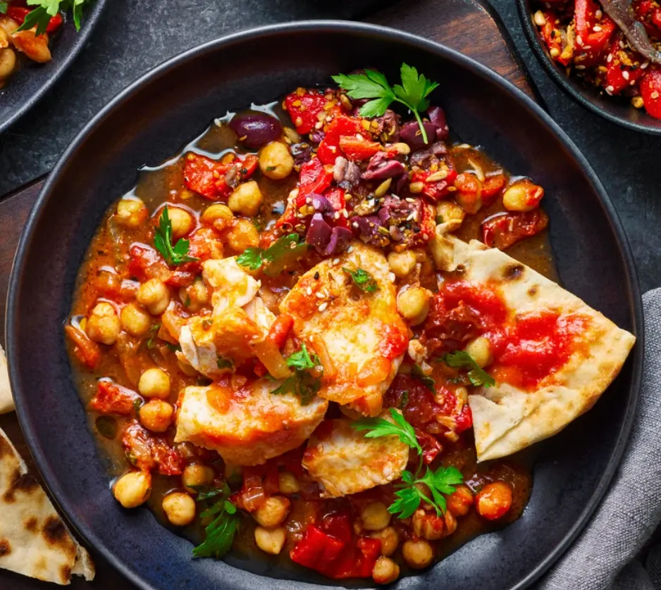 Spanish salted cod stew