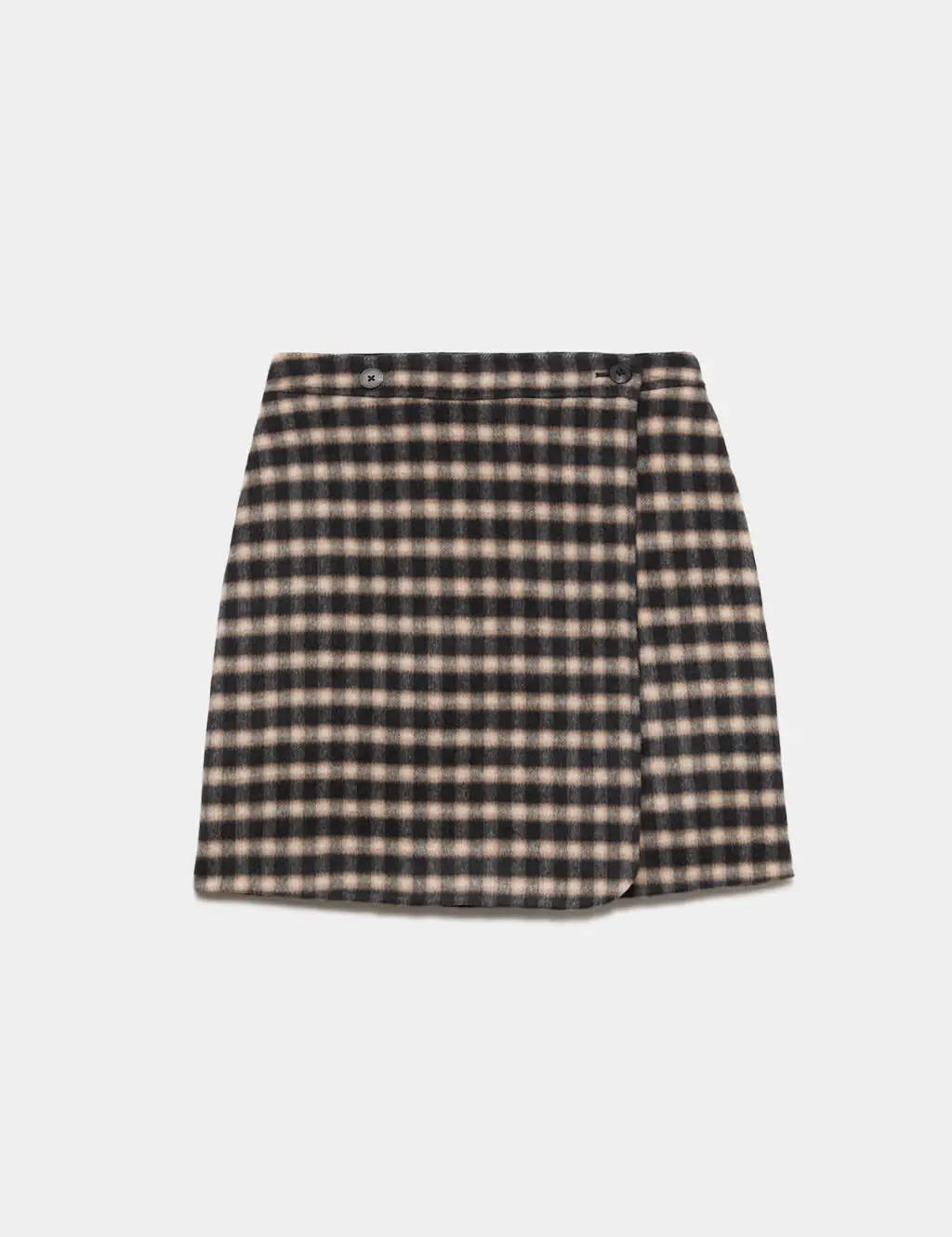 Double Faced Wool Reversible Skirt