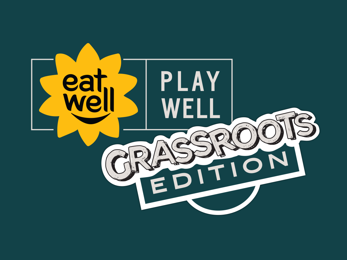 Eat Well Play Well grassroots logo