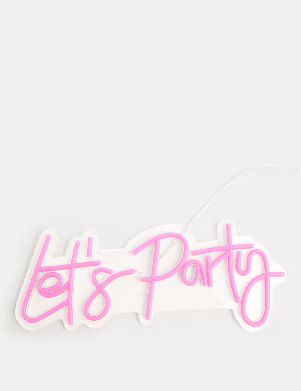 Light-up 'Let's Party' sign