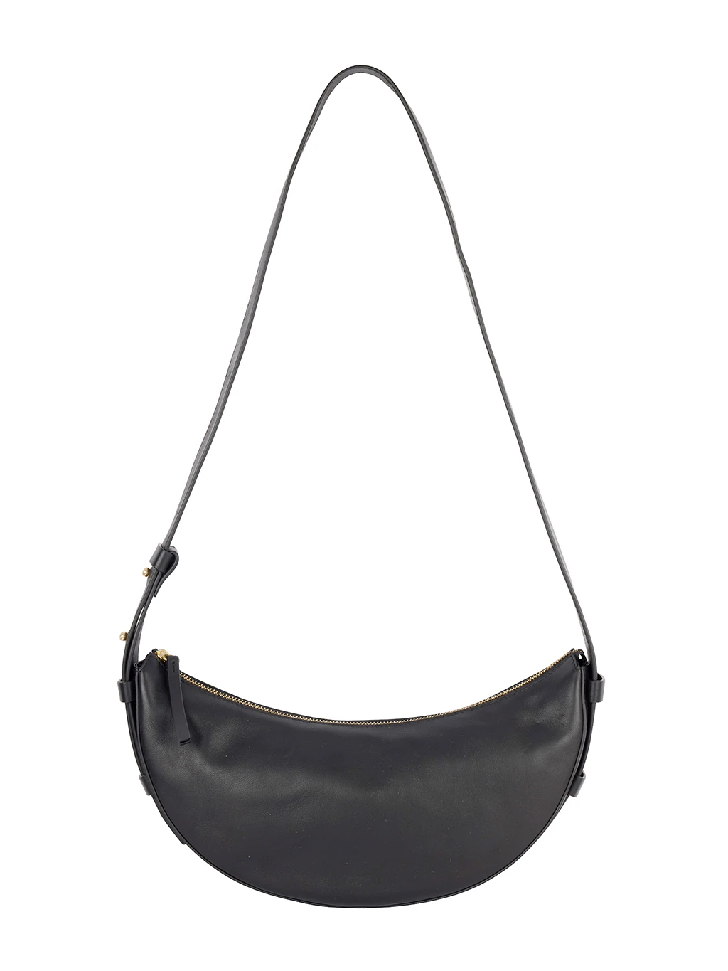 Autograph black leather sling bag