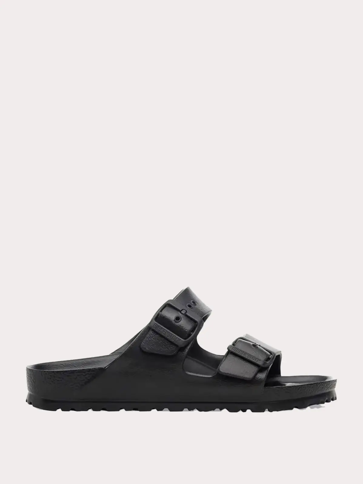 Black two-strap sandal