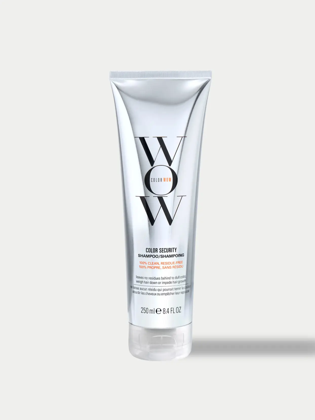 Shampoo in metallic bottle 