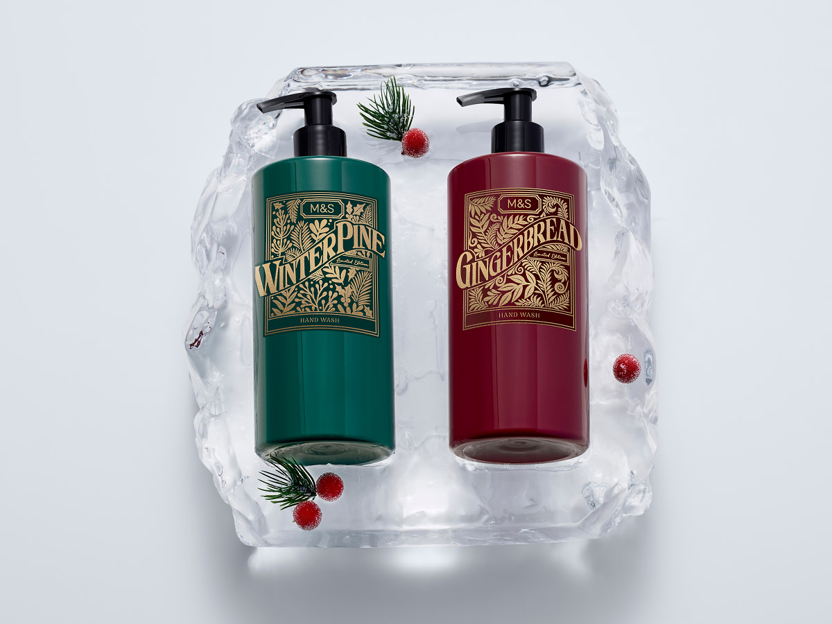 Winter Pine and Gingerbread hand wash