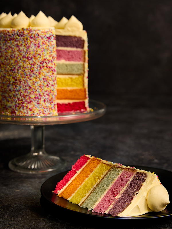 Rainbow Layers Cake