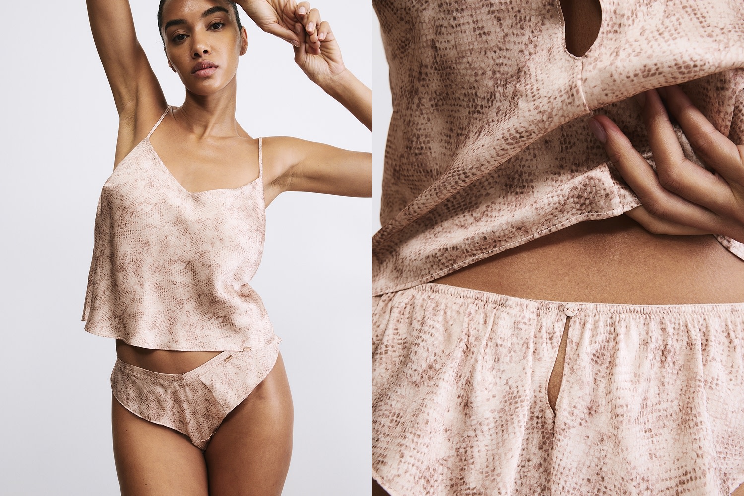 woman wearing pyjamas