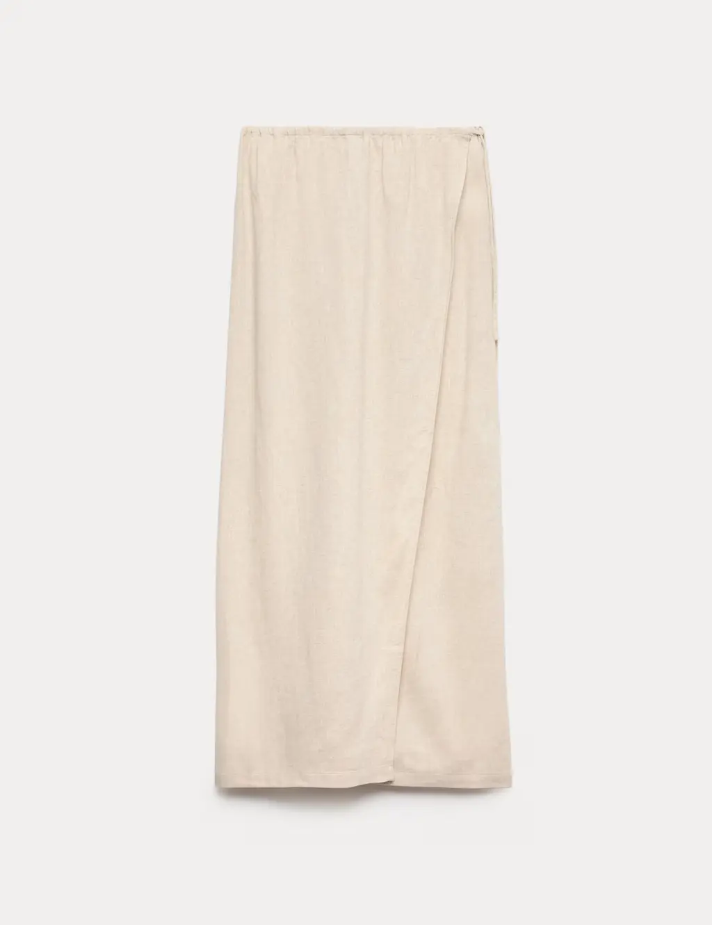 Linen Rich Maxi Wrap Skirt