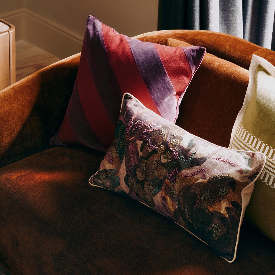 Cushions on chair