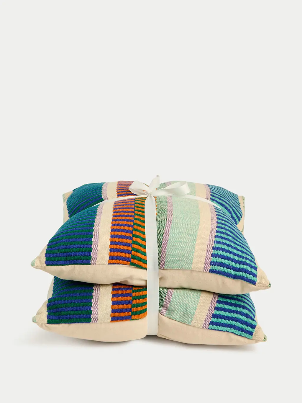 Striped cushions