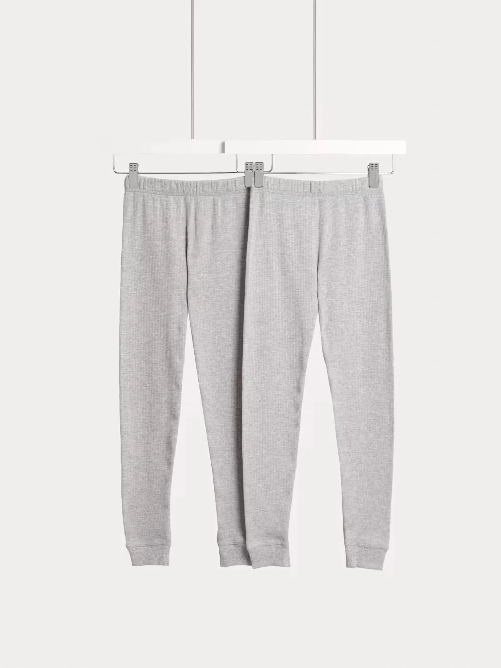 Kids' multipack of grey thermal leggings
