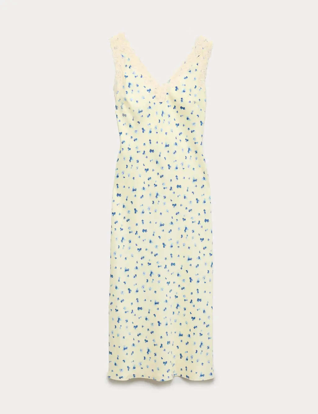Satin floral dress