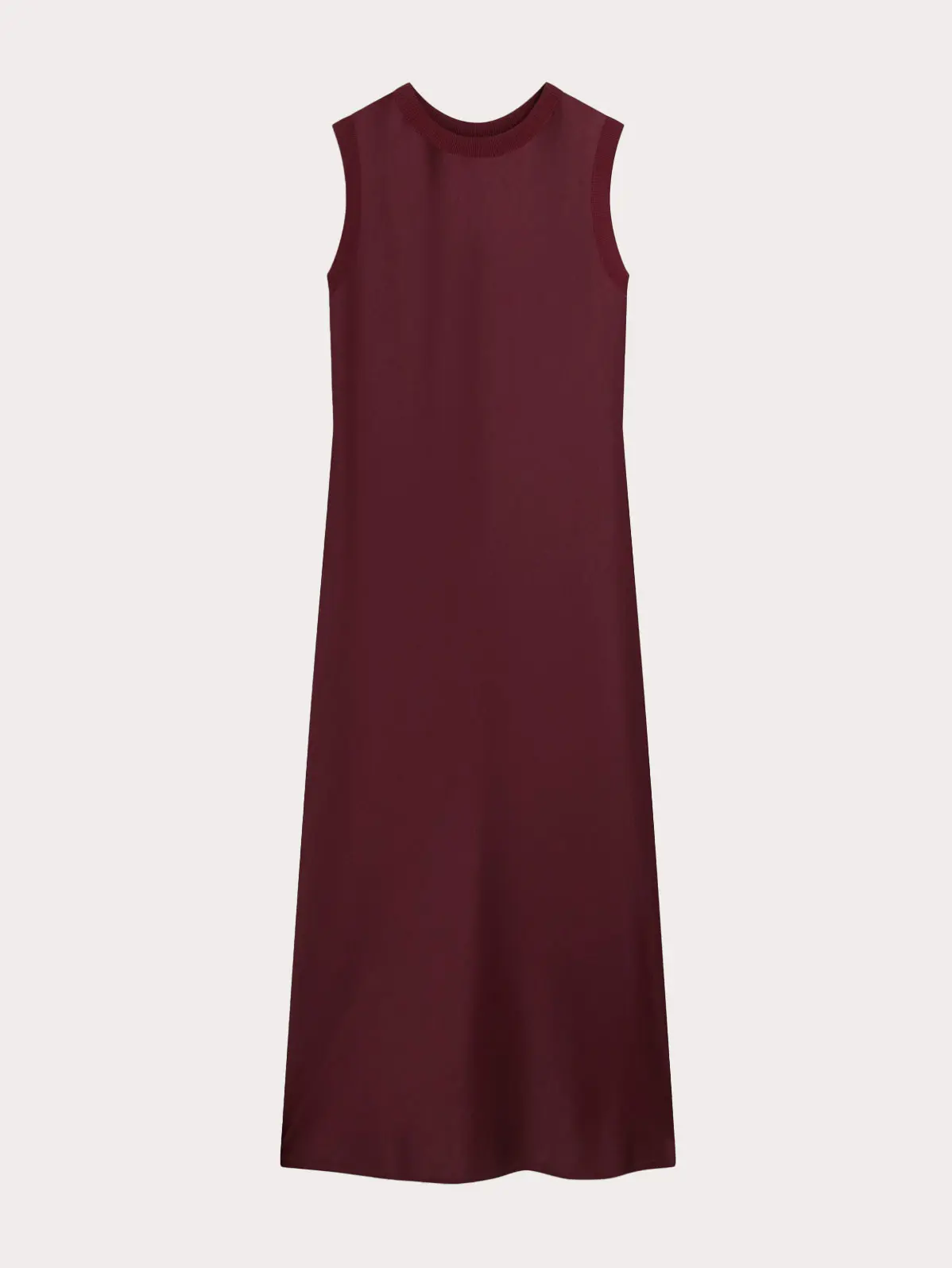 Burgundy slip dress