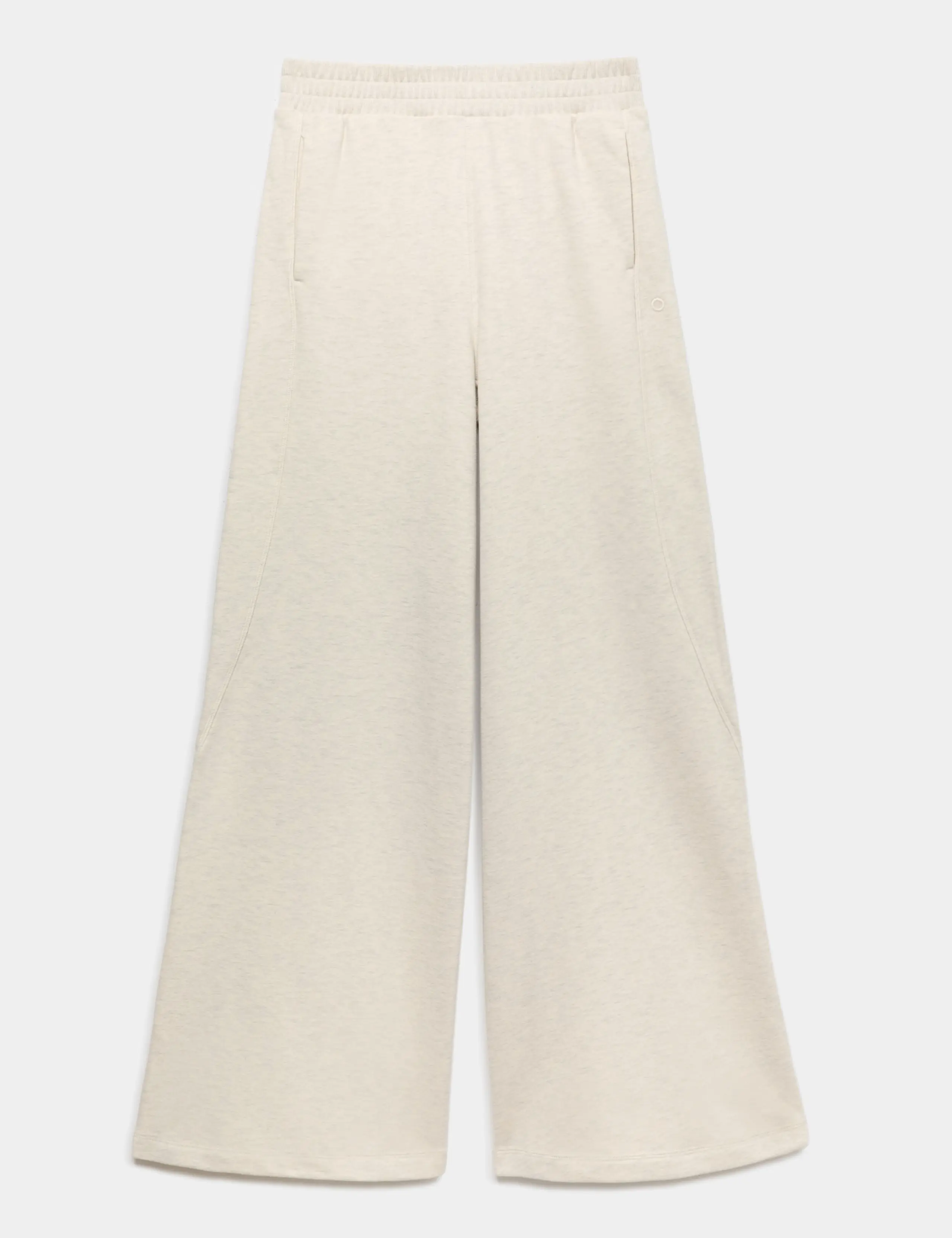 Cotton Rich High Waisted Wide Leg Joggers