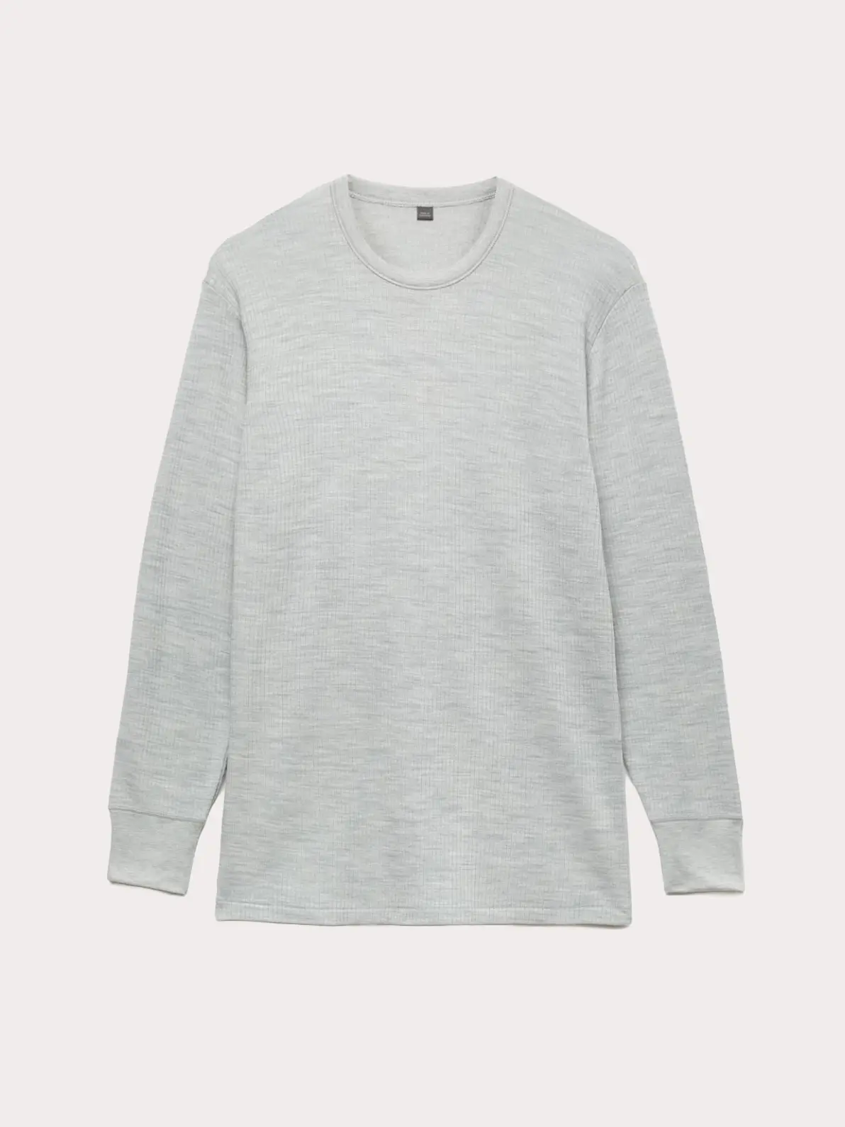 Grey long-sleeve men's thermal top