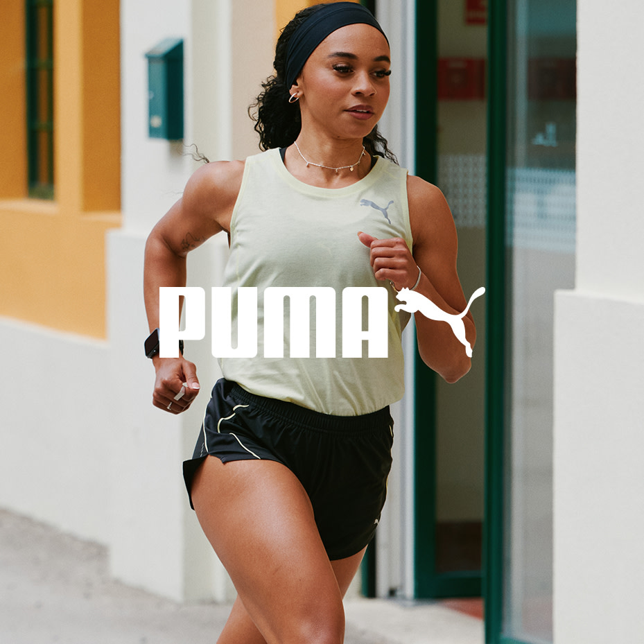 Woman wearing running outfit by Puma