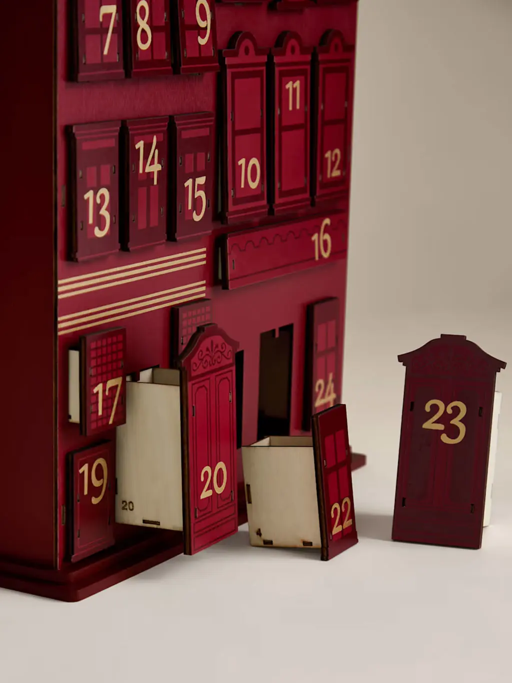 Wooden advent calendar