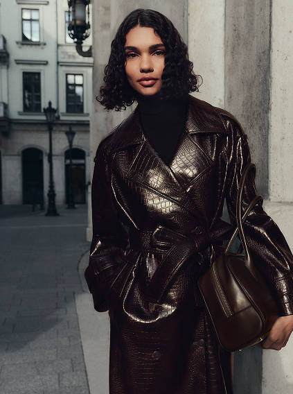 Faux Leather Marks And Spencer Ladies Biker Jacket Marks And