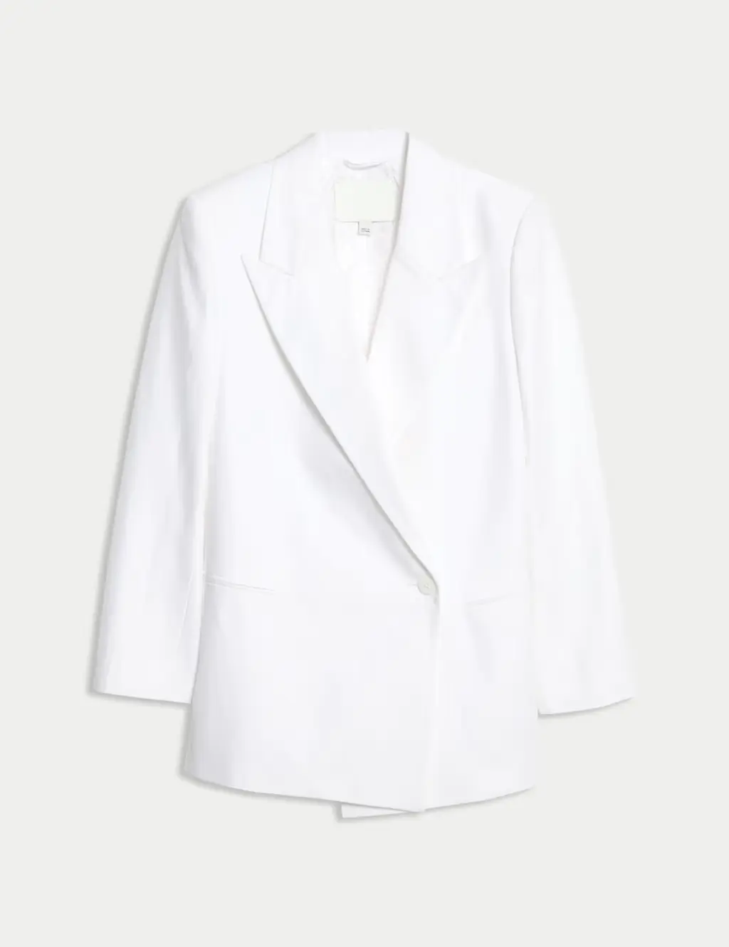 A white linen blazer