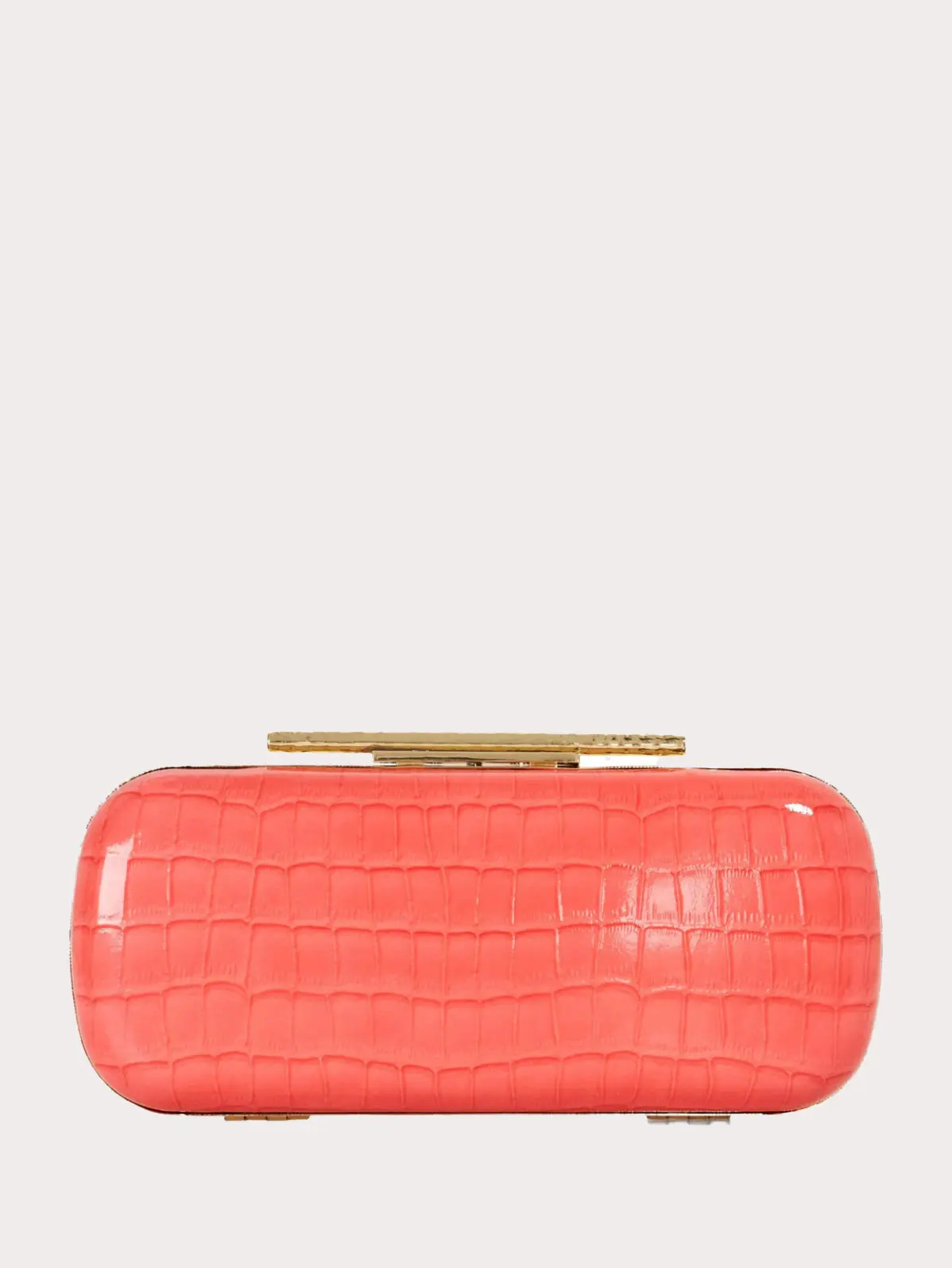 Orange clutch bag