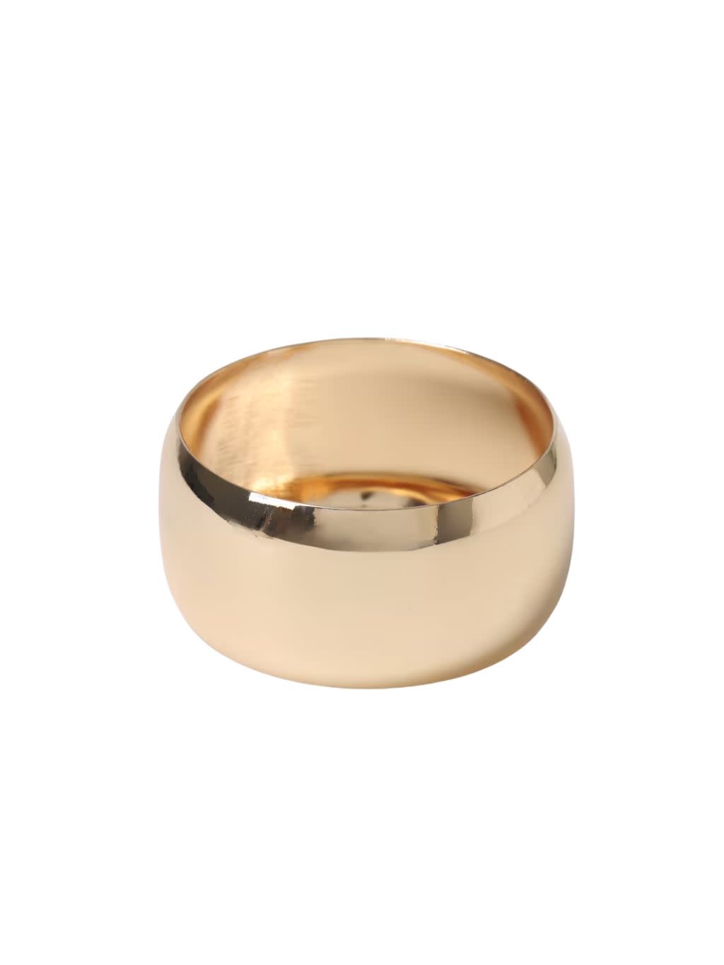 A bold gold cuff bracelet