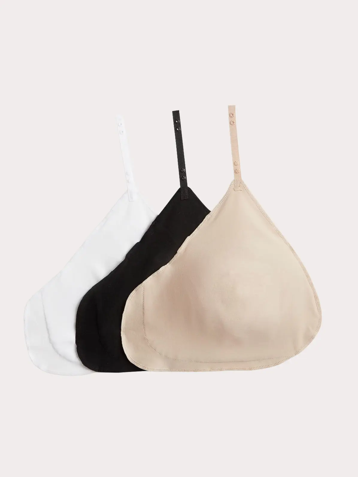 Pack of three post-surgery bra pockets 
