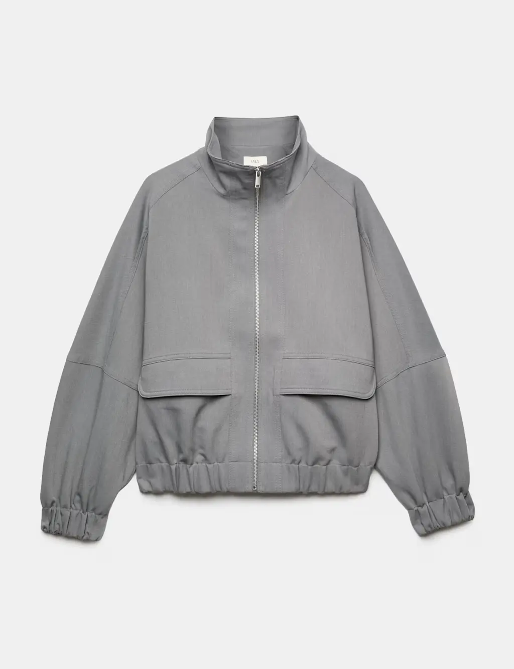 Funnel Neck Tailored Jacket